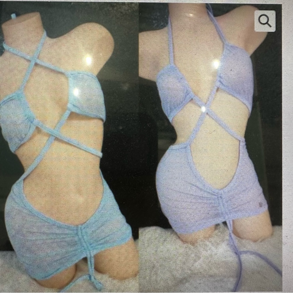 Exotic Dancewear Criss Cross Dress-Solid Lycra